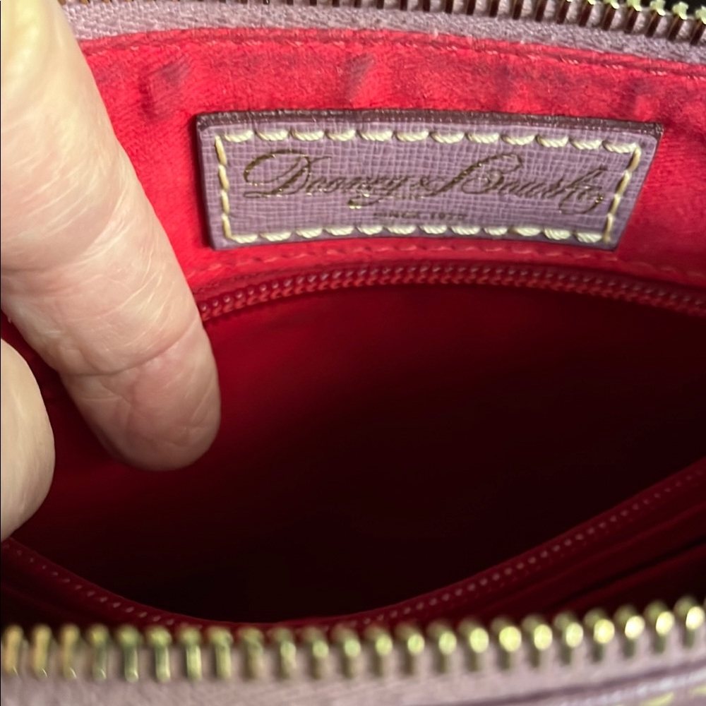 Dooney & Bourke Purple Leather Crossbody Bag - Picture 6 of 8